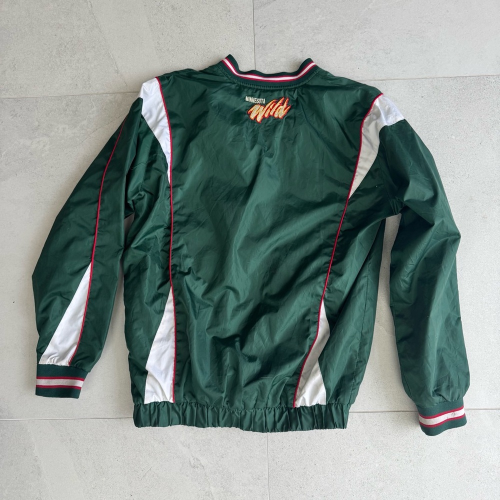 Vintage NHL Minnesota Wild Pullover Windbreaker Jacket Fits Size S/M - Picture 2 of 6